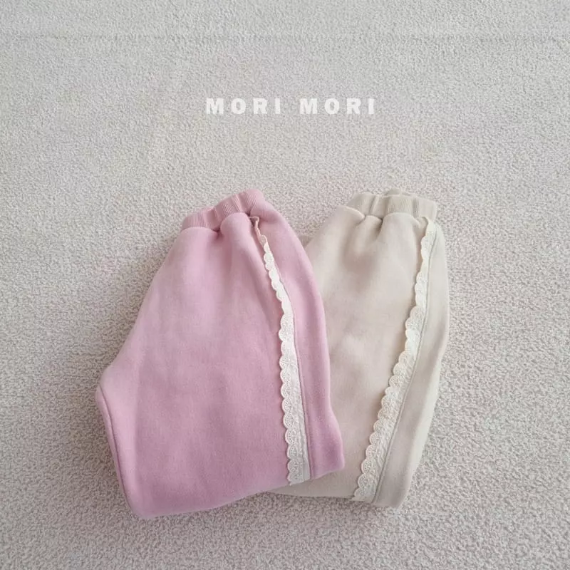 Mori Mori - Korean Children Fashion - #kidsshorts - Lace Line Pants - 6