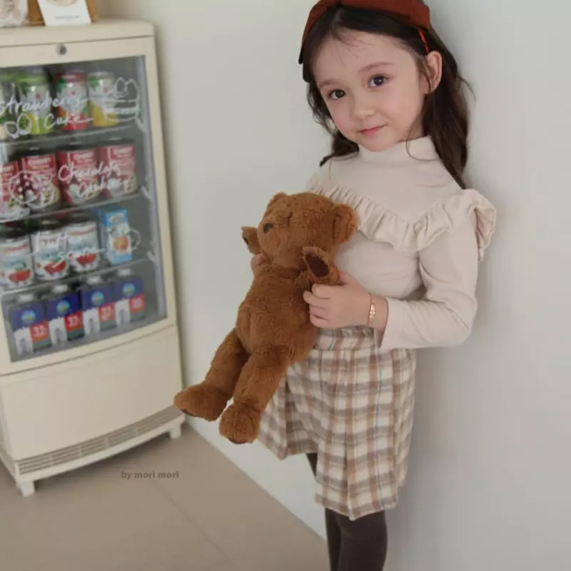 Mori Mori - Korean Children Fashion - #kidsstore - Check Skirt Pants - 2