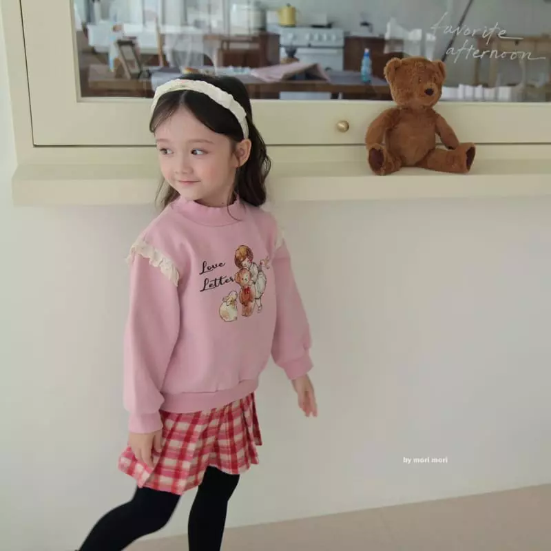 Mori Mori - Korean Children Fashion - #minifashionista - Check Skirt Pants - 7
