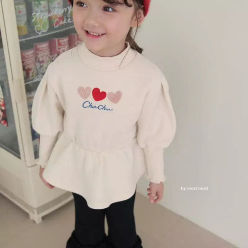 Mori Mori - Korean Children Fashion - #toddlerclothing - Heart Bon Tee - 2