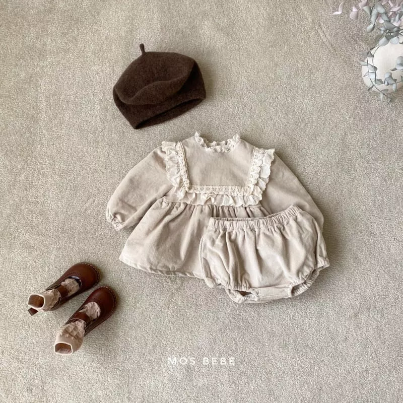 Mos Bebe - Korean Baby Fashion - #babyboutiqueclothing - Lovely Bloomer Set - 6