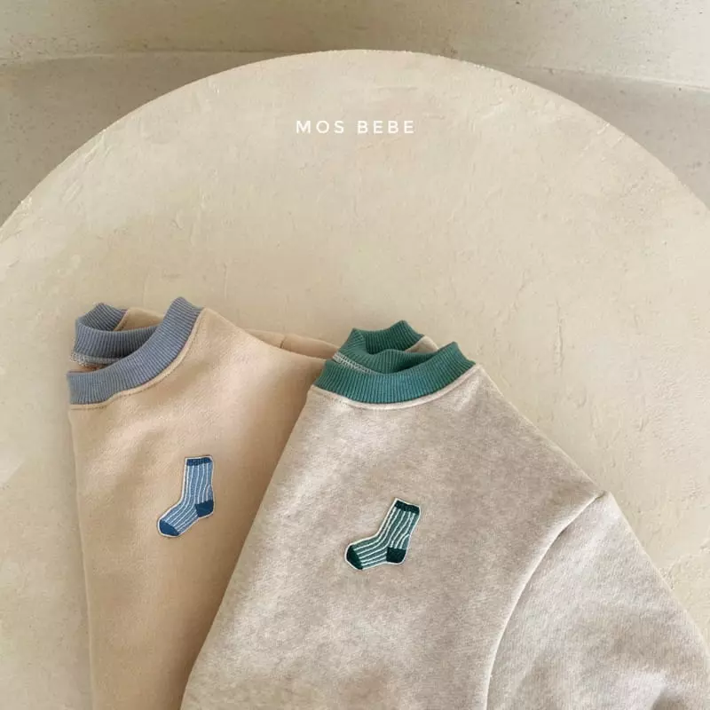 Mos Bebe - Korean Baby Fashion - #babyboutiqueclothing - Socks Color Top Bottom Set - 12