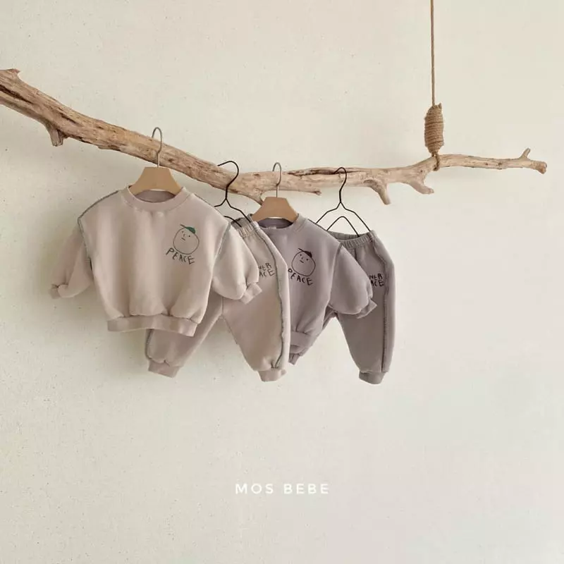 Mos Bebe - Korean Baby Fashion - #babyclothing - Piece Top Bottom sEt - 12