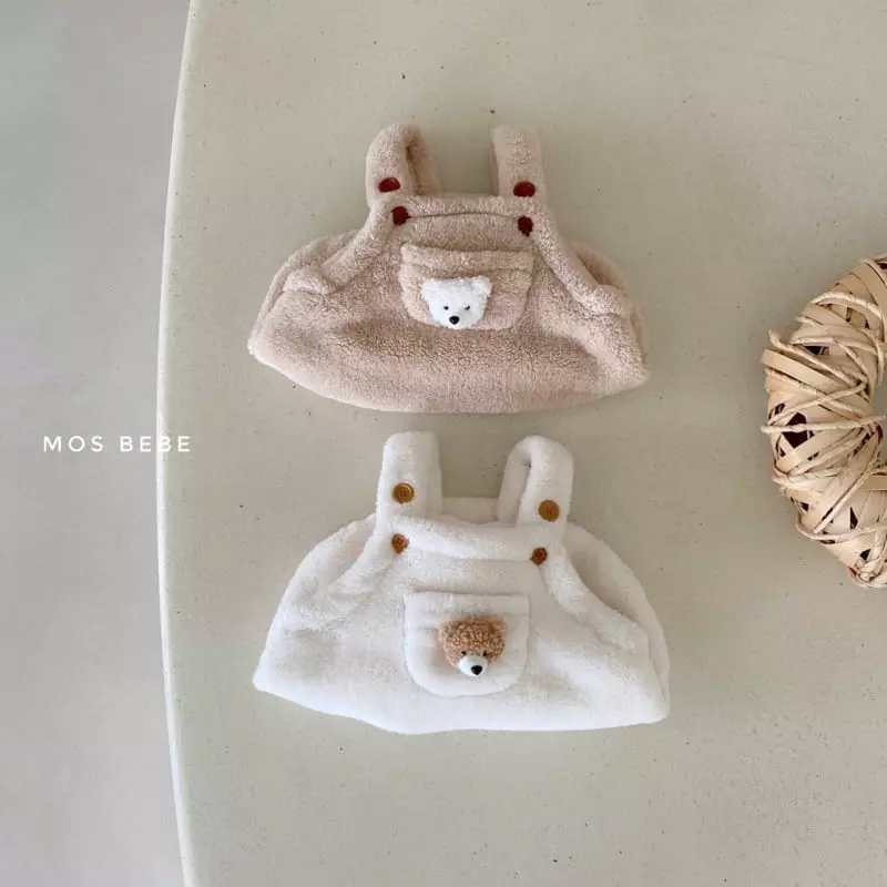 Mos Bebe - Korean Baby Fashion - #babyfashion - Eco Bear Dungarees - 2