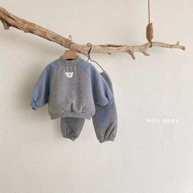Mos Bebe - Korean Baby Fashion - #babyfashion - Gomi Top Bottom Set - 12