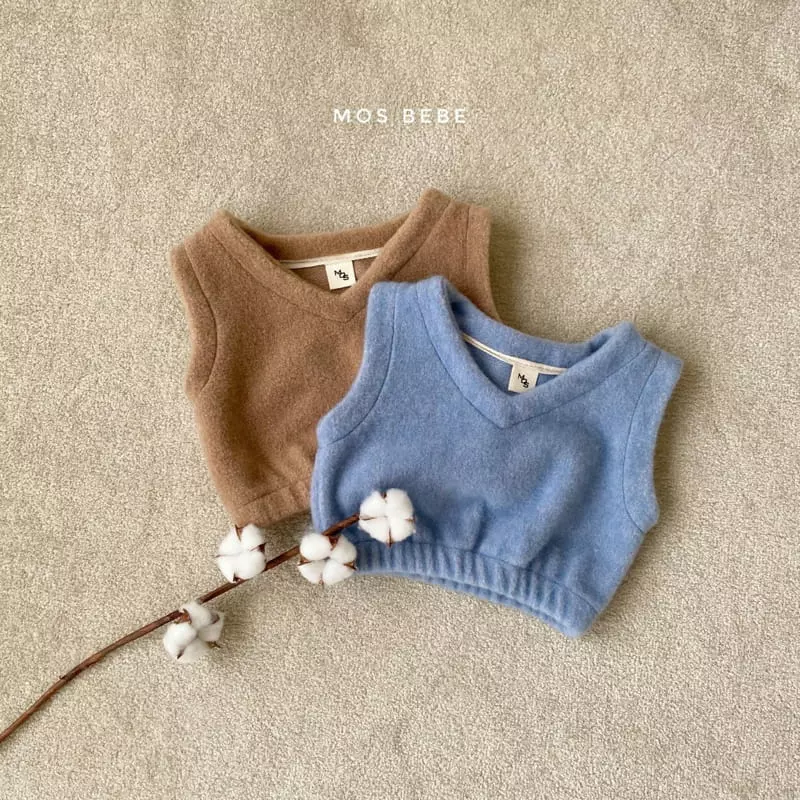 Mos Bebe - Korean Baby Fashion - #babyfever - Macaroon Vest - 5