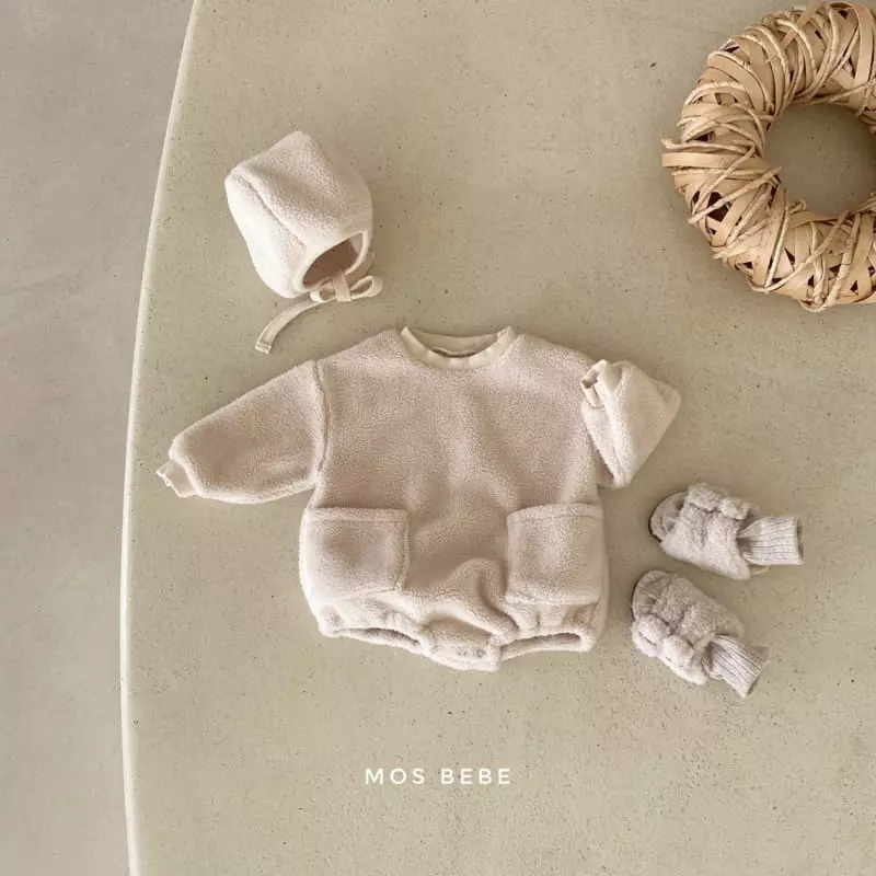 Mos Bebe - Korean Baby Fashion - #babyfever - Pcoket Bookjle Bodysuit - 2
