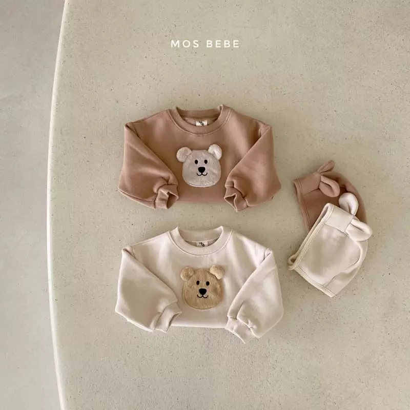 Mos Bebe - Korean Baby Fashion - #babyfever - Bear Face Bodysuit