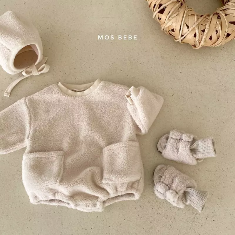 Mos Bebe - Korean Baby Fashion - #babygirlfashion - Pcoket Bookjle Bodysuit - 3