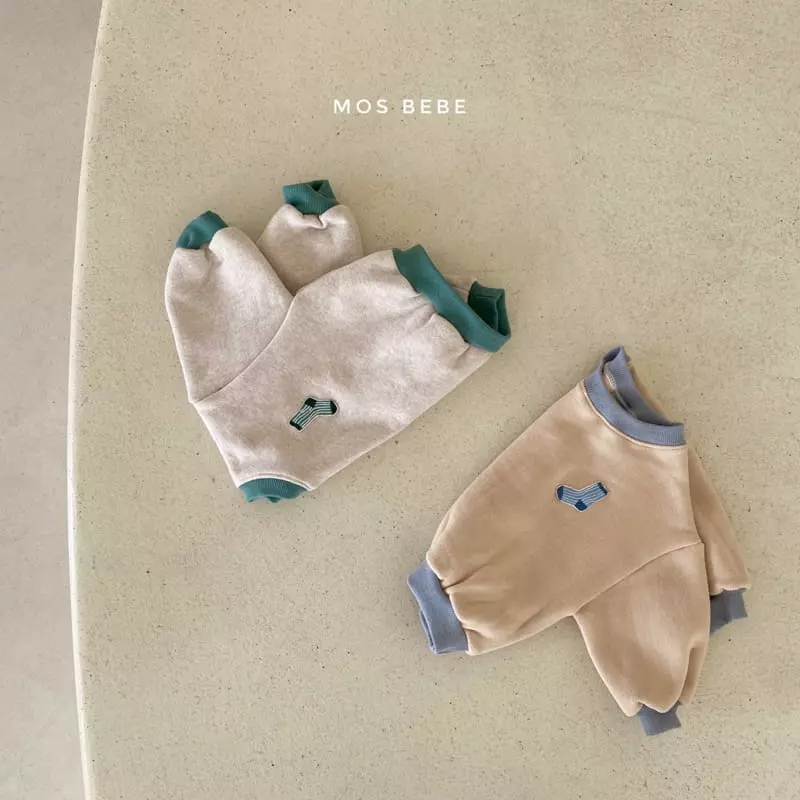 Mos Bebe - Korean Baby Fashion - #babygirlfashion - Socks Color Top Bottom Set