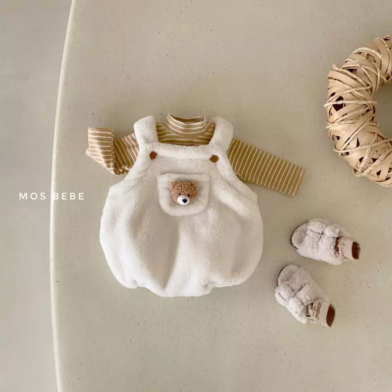 Mos Bebe - Korean Baby Fashion - #babylifestyle - Eco Bear Dungarees - 5