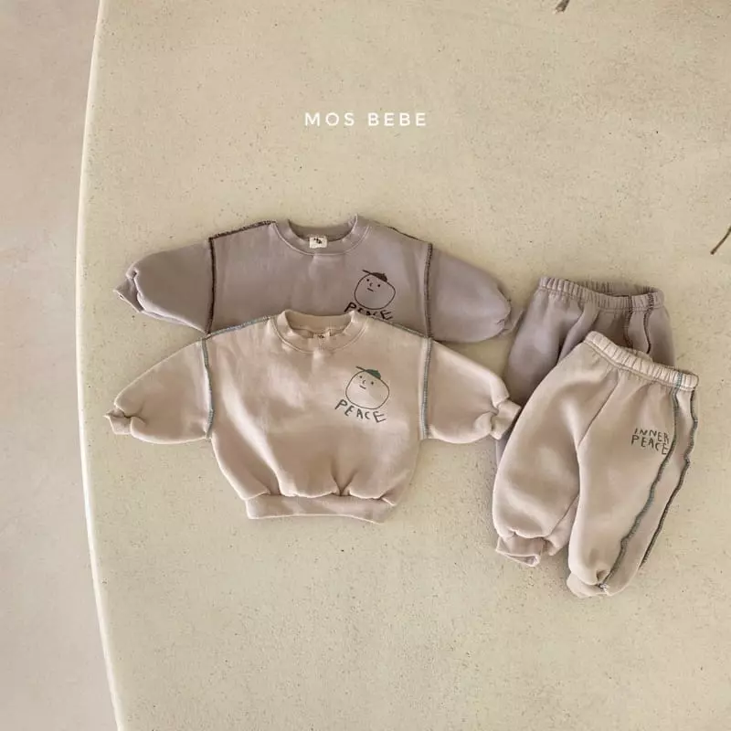 Mos Bebe - Korean Baby Fashion - #babyoninstagram - Piece Top Bottom sEt - 2