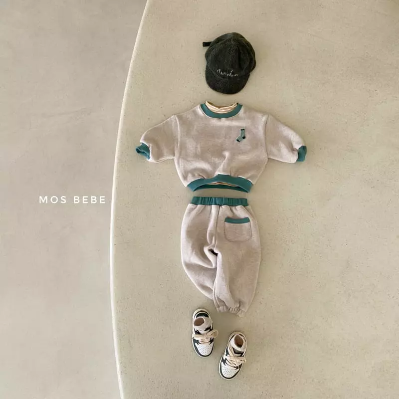 Mos Bebe - Korean Baby Fashion - #babyoninstagram - Socks Color Top Bottom Set - 4