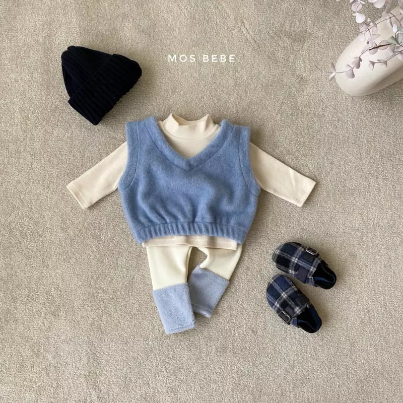 Mos Bebe - Korean Baby Fashion - #babyoutfit - Macaroon Vest - 10