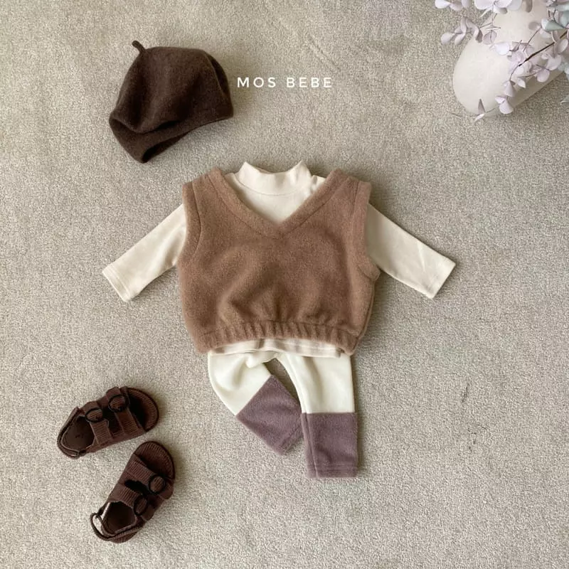 Mos Bebe - Korean Baby Fashion - #babyoutfit - Macaroon Vest - 11
