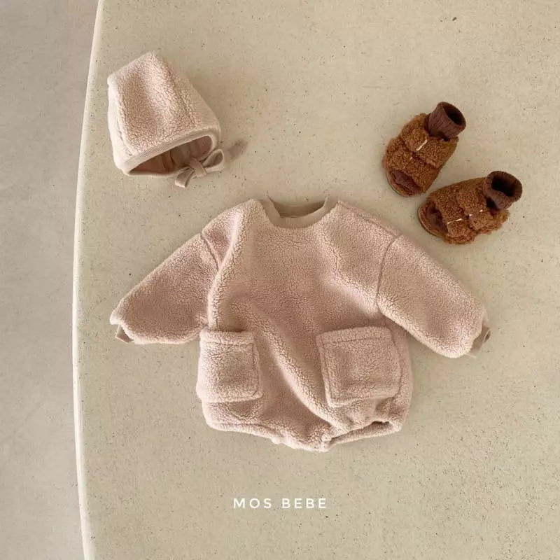 Mos Bebe - Korean Baby Fashion - #babyoutfit - Pcoket Bookjle Bodysuit - 7