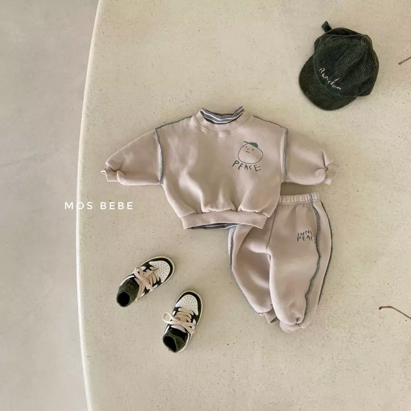 Mos Bebe - Korean Baby Fashion - #babyootd - Piece Top Bottom sEt - 4