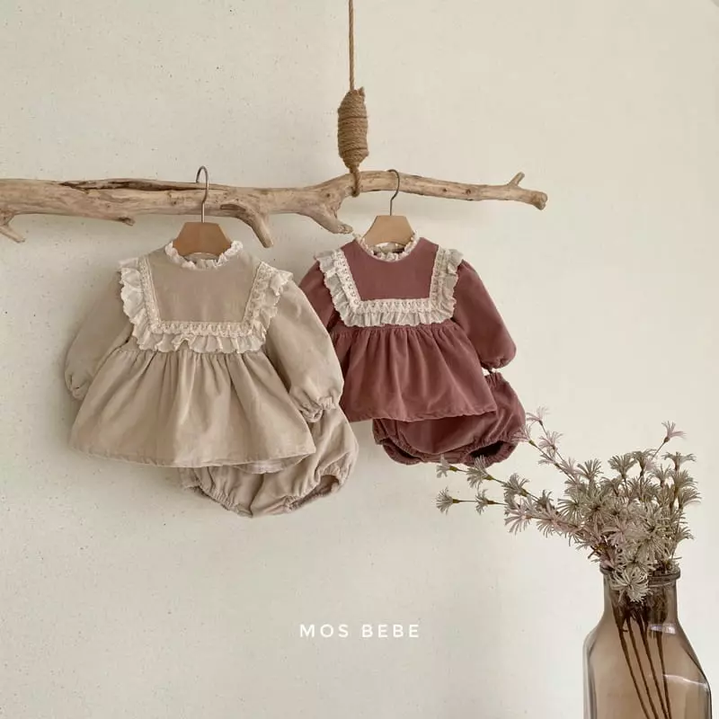 Mos Bebe - Korean Baby Fashion - #babywear - Lovely Bloomer Set