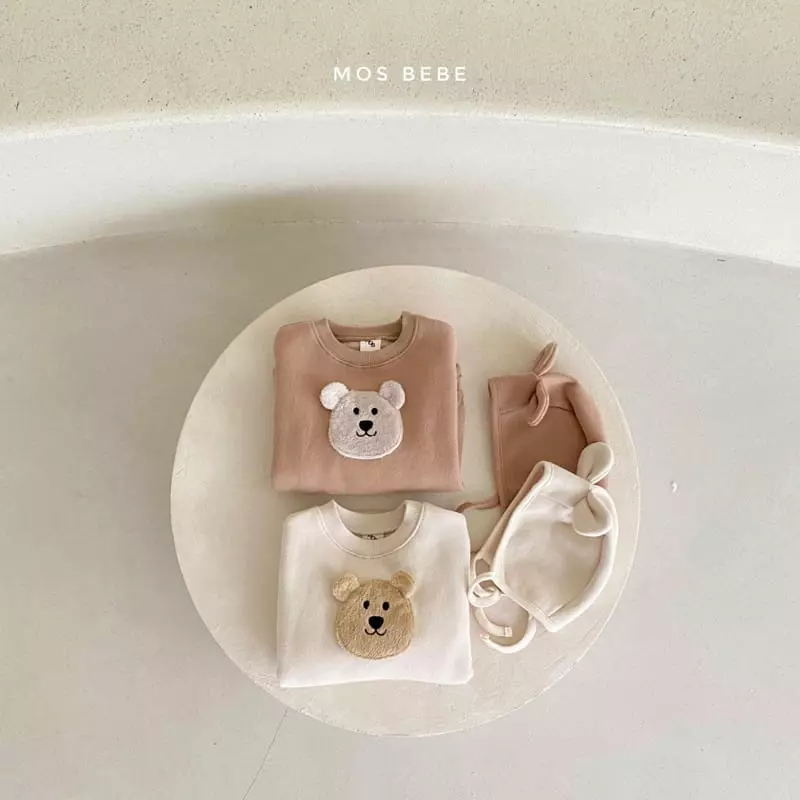 Mos Bebe - Korean Baby Fashion - #babywear - Bear Face Bodysuit - 8