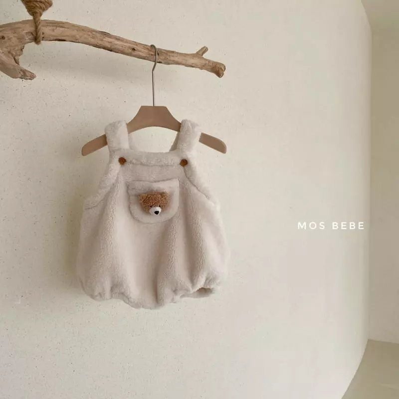 Mos Bebe - Korean Baby Fashion - #onlinebabyboutique - Eco Bear Dungarees - 11