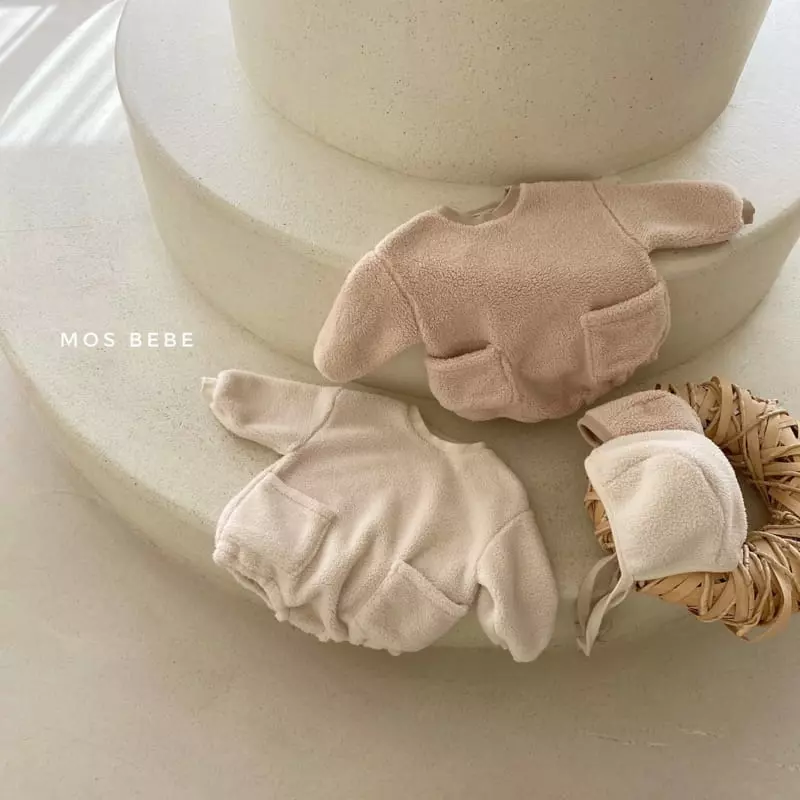 Mos Bebe - Korean Baby Fashion - #onlinebabyboutique - Pcoket Bookjle Bodysuit - 10