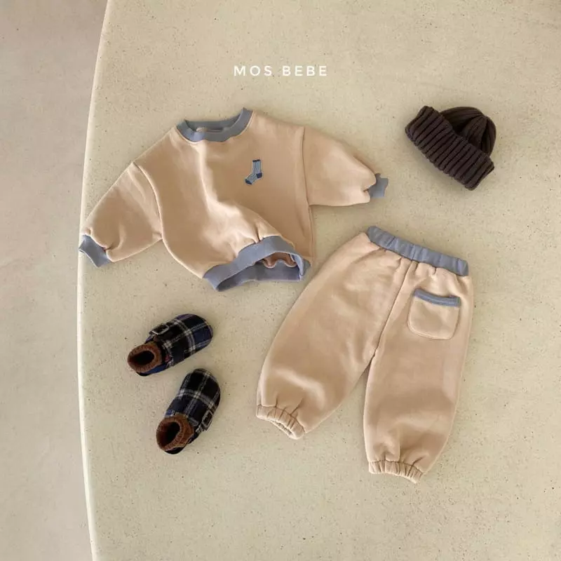 Mos Bebe - Korean Baby Fashion - #onlinebabyboutique - Socks Color Top Bottom Set - 8