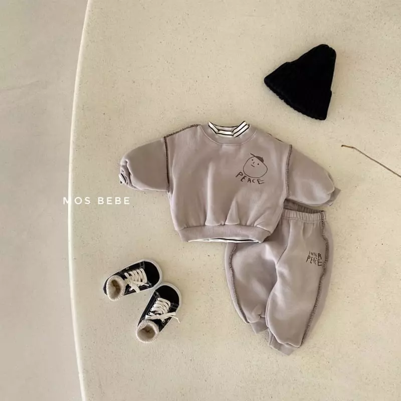Mos Bebe - Korean Baby Fashion - #onlinebabyboutique - Piece Top Bottom sEt - 7