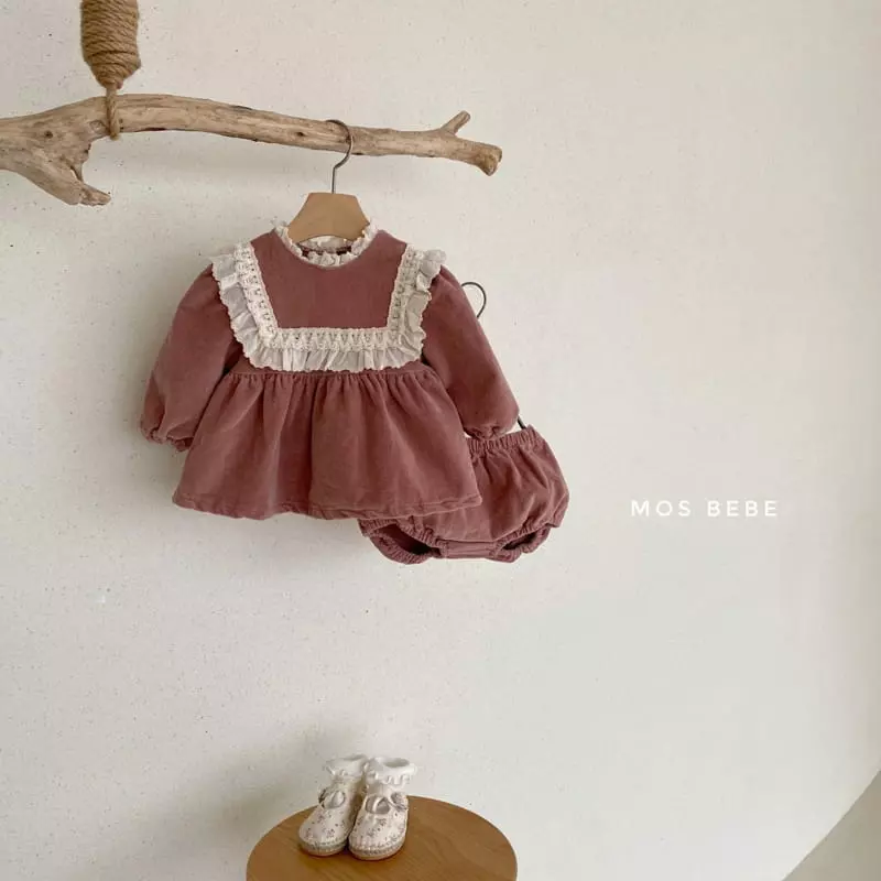 Mos Bebe - Korean Baby Fashion - #onlinebabyshop - Lovely Bloomer Set - 3