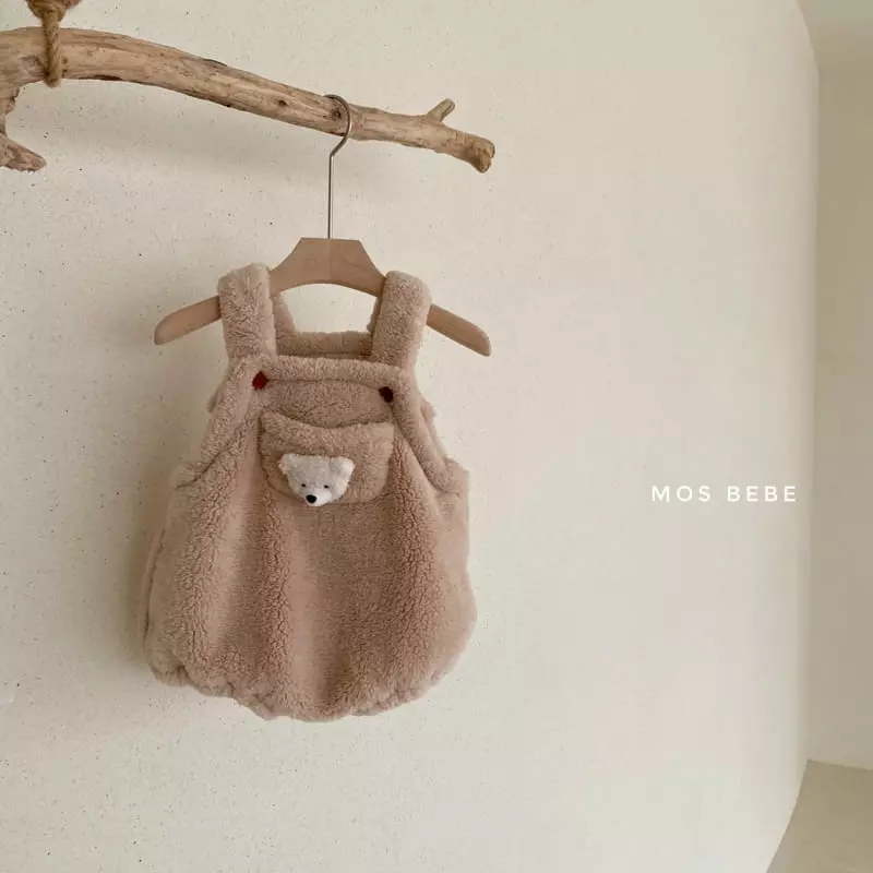 Mos Bebe - Korean Baby Fashion - #onlinebabyshop - Eco Bear Dungarees - 12