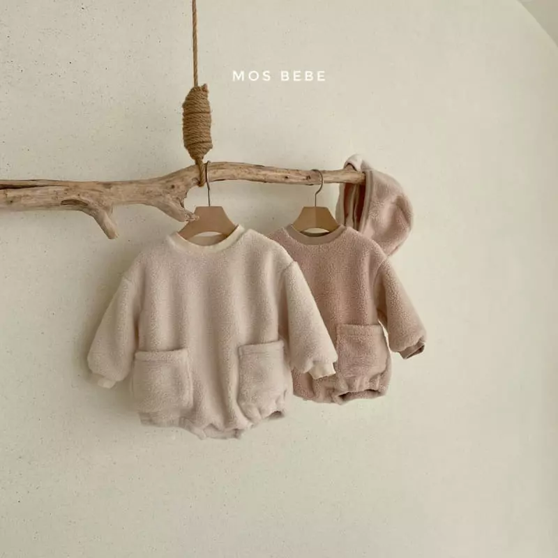 Mos Bebe - Korean Baby Fashion - #onlinebabyshop - Pcoket Bookjle Bodysuit - 11
