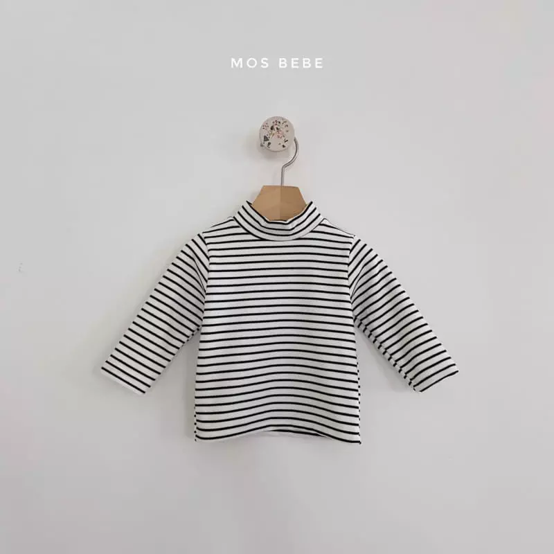 Mos Bebe - Korean Baby Fashion - #smilingbaby - Marie Half Turtleneck Tee - 5