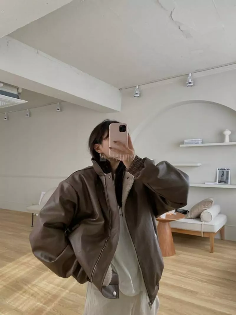 Mosaic - Korean Women Fashion - #momslook - Vintage Reversible Jacket - 5