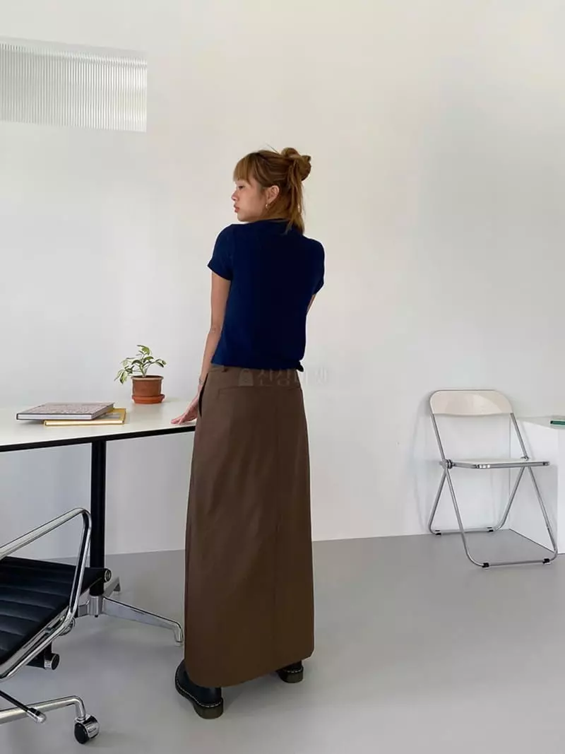 Mosaic - Korean Women Fashion - #momslook - Belt Loose Skirt - 2