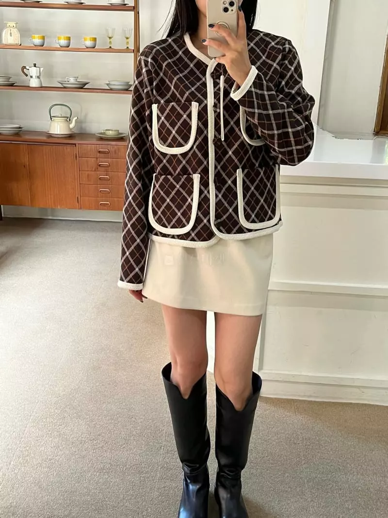 Mosaic - Korean Women Fashion - #momslook - Dia Fleece Cardigan
