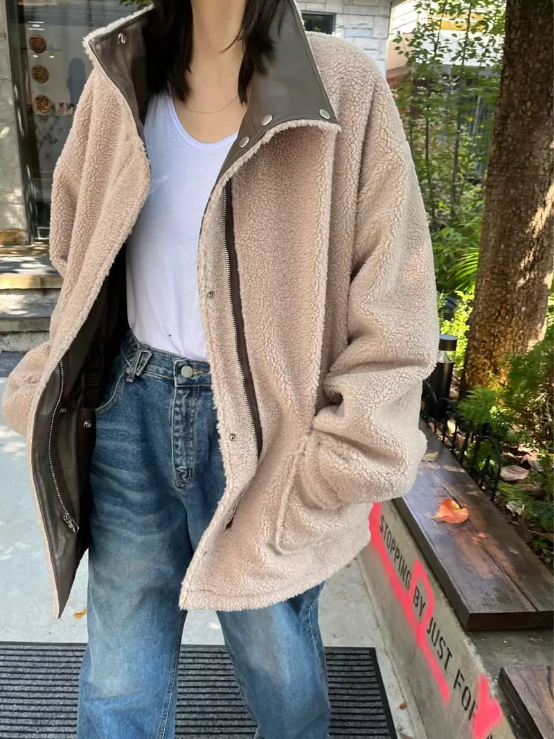 Mosaic - Korean Women Fashion - #restrostyle - Life Reversible Jacket - 10
