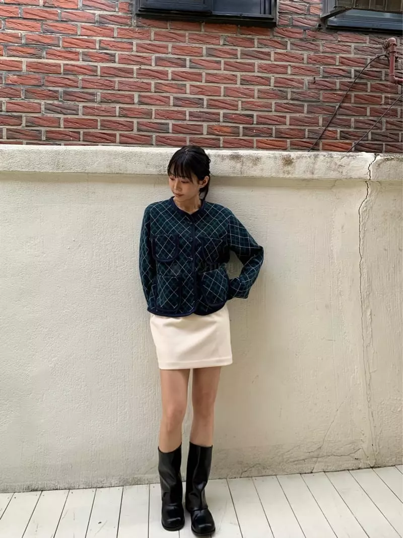 Mosaic - Korean Women Fashion - #shopsmall - Dia Fleece Cardigan - 9