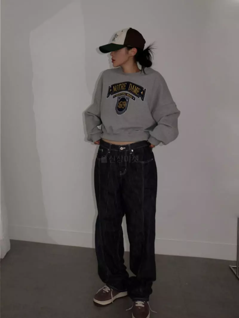 Mosaic - Korean Women Fashion - #thelittlethings - Notre Dame Vintage Sweatshirt - 10