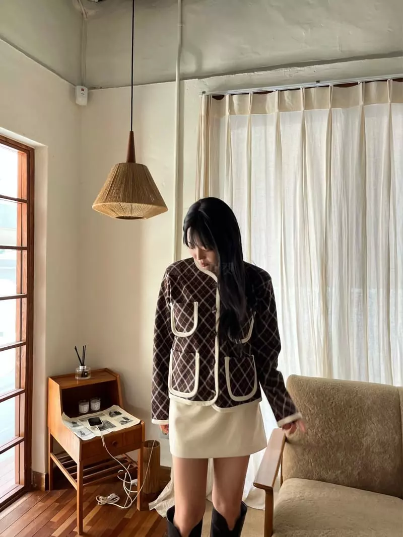 Mosaic - Korean Women Fashion - #womensfashion - Dia Fleece Cardigan - 4
