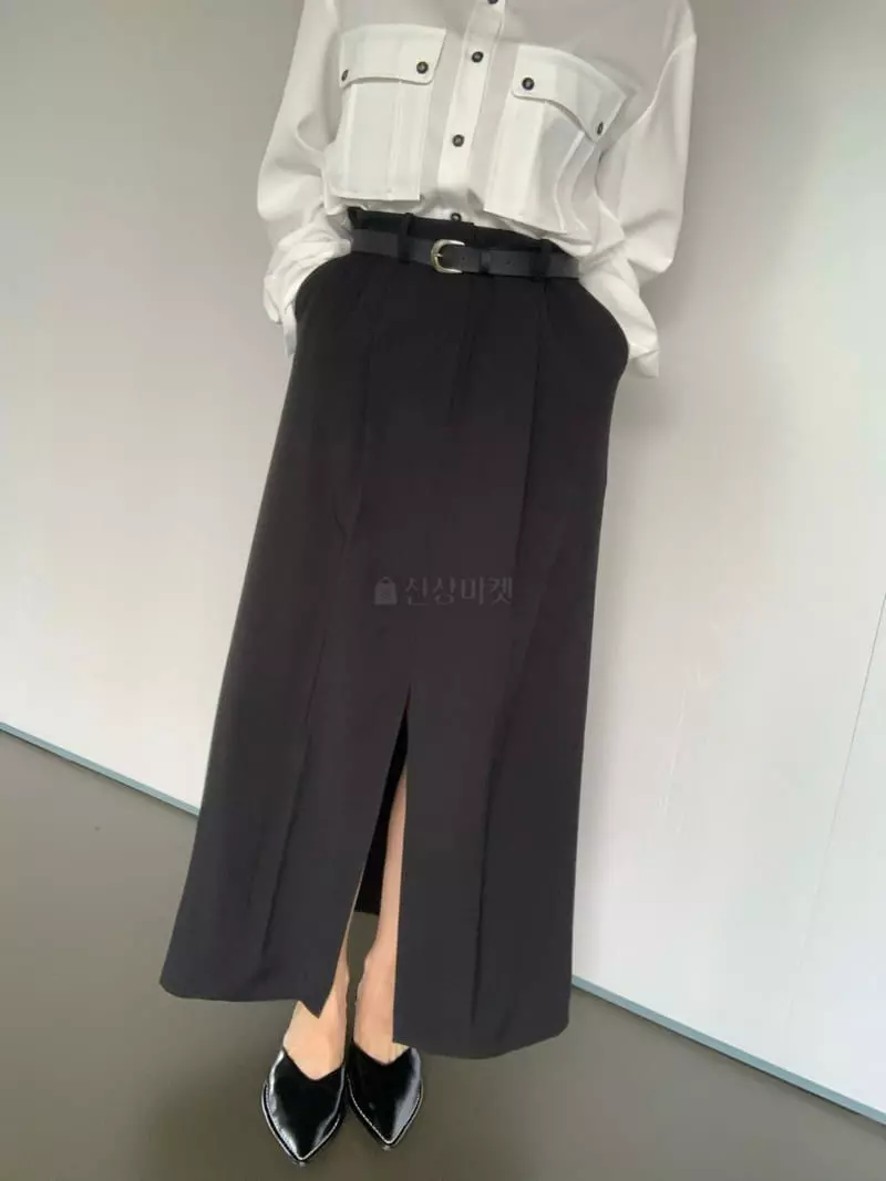 Mosaic - Korean Women Fashion - #vintagekidsstyle - Belt Loose Skirt - 11