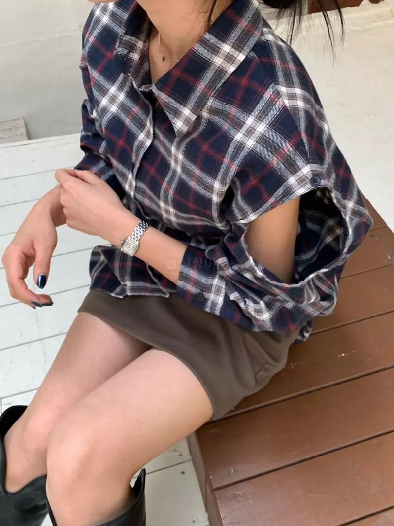 Mosaic - Korean Women Fashion - #womensfashion - Holic Fleece Overfit Shirt