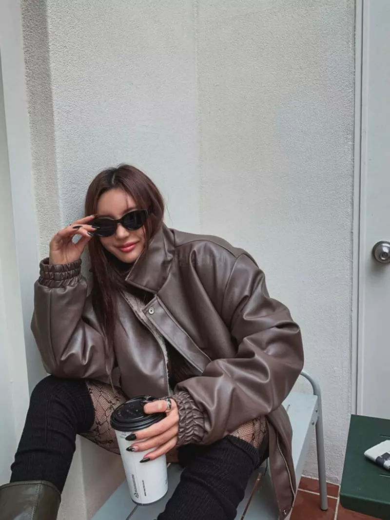 Mosaic - Korean Women Fashion - #womensfashion - Vintage Reversible Jacket - 10