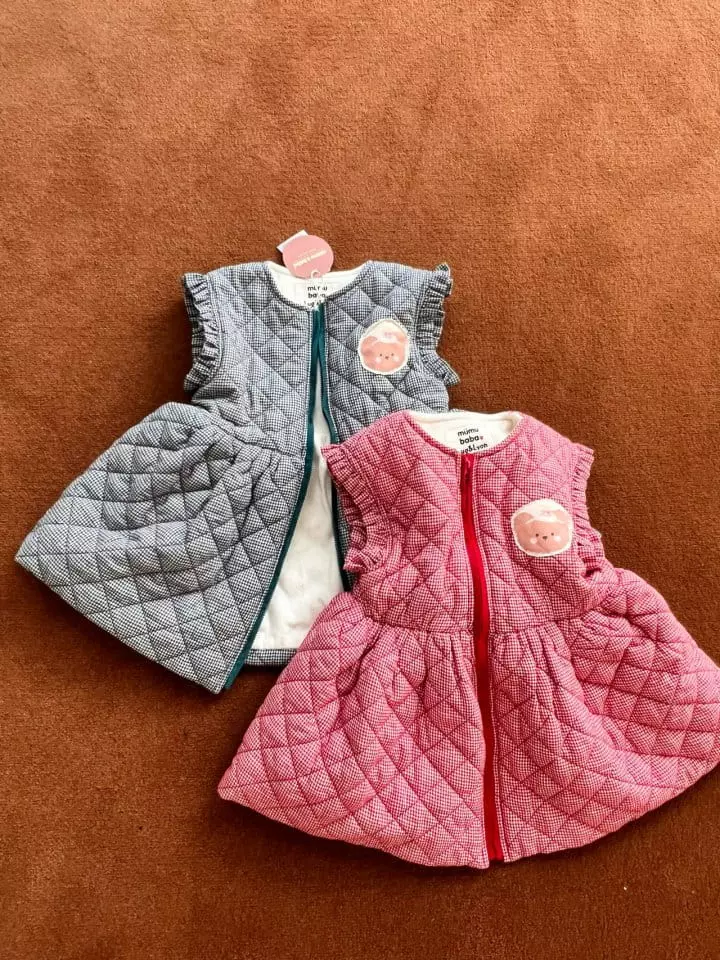 Mumunbaba - Korean Children Fashion - #childofig - Mini Check Vest - 8