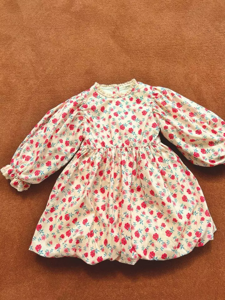 Mumunbaba - Korean Children Fashion - #childofig - Mimi Flower Volume One-piece - 6