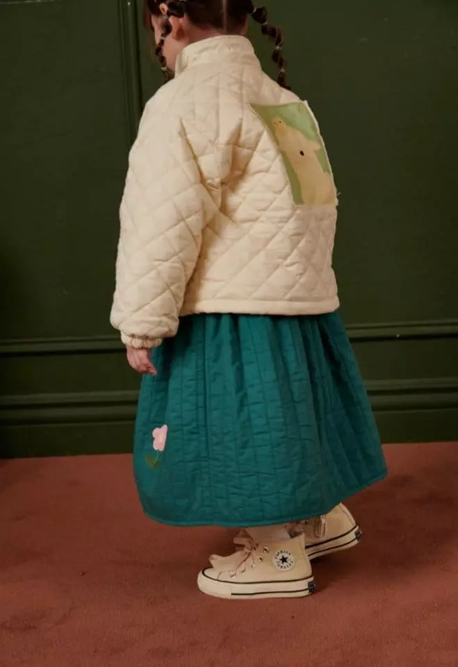 Mumunbaba - Korean Children Fashion - #childofig - Quilting Flower Skirt - 4