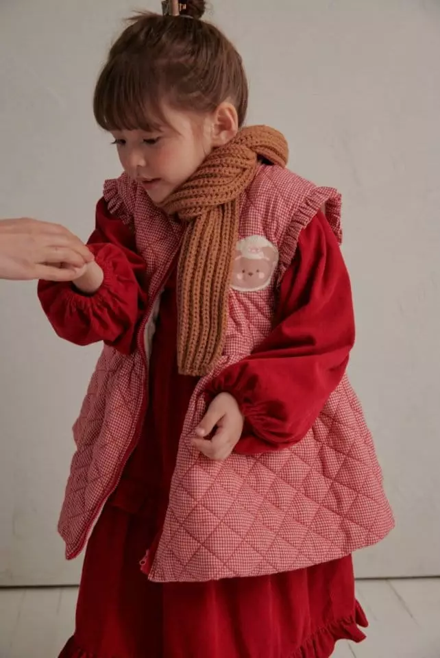 Mumunbaba - Korean Children Fashion - #designkidswear - Mini Check Vest - 10