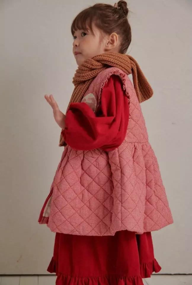 Mumunbaba - Korean Children Fashion - #discoveringself - Mini Check Vest - 11