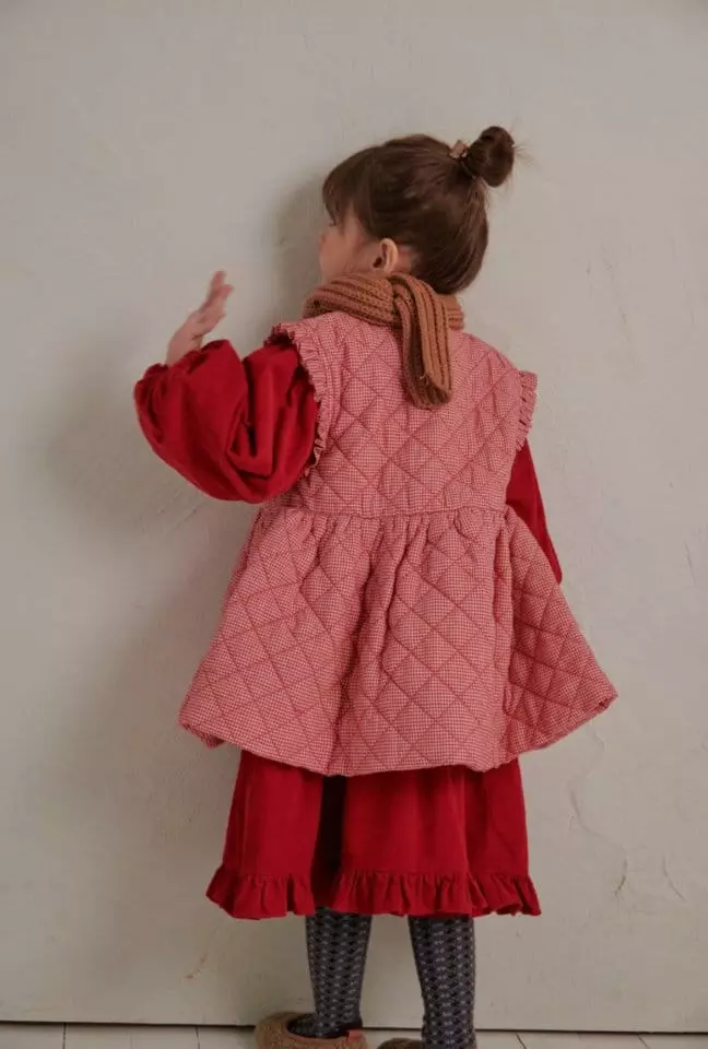 Mumunbaba - Korean Children Fashion - #fashionkids - Mini Check Vest - 12