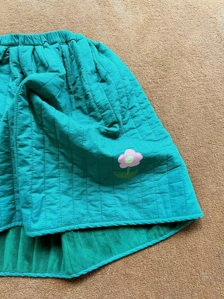 Mumunbaba - Korean Children Fashion - #fashionkids - Quilting Flower Skirt - 7