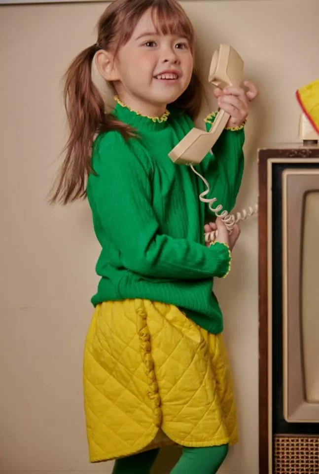 Mumunbaba - Korean Children Fashion - #kidsshorts - Rib Tee - 2