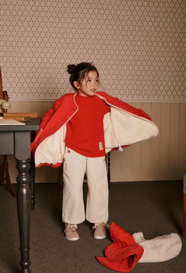 Mumunbaba - Korean Children Fashion - #kidsstore - Button Rib Pants - 4